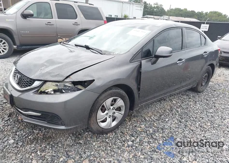 2013 Honda Civic Lx из США, поврежденный, VIN 2HGFB2F59DH500664